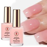 Tinovo Uno 2pcs Pink Nail Hardener 12ml, Naturally Dry, No Drying Required, Decorative Nails, Natural Sheer Pink for Enhanced...