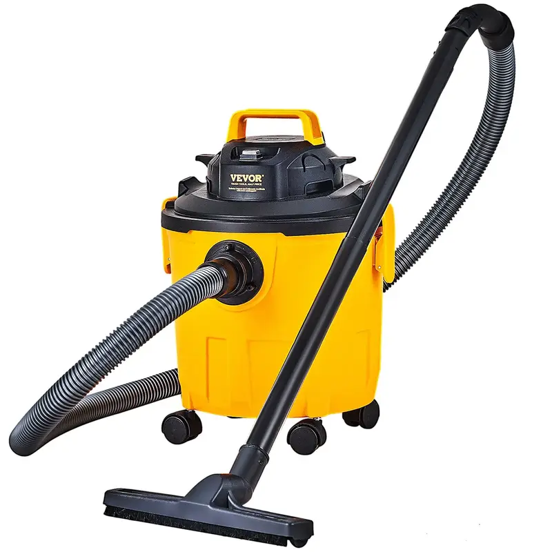 VEVOR Shop Vacuum Wet And Dry, 5 Gallon 6 Peak HP Wet/Dry Vac, Powerful Suction with Blower Function with Attachments 2-in-1 ...
