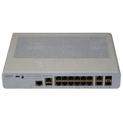 Ruckus Networks ICX7150-C12P-2X10GR-A | ICX 7150 12-Ports PoE+ with 2x 1GbE RJ45 Uplink Ports and 2x 10GbE SFP+ Stacking Port...