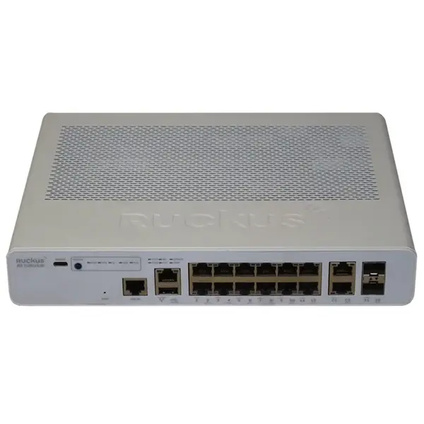 Ruckus Networks ICX7150-C12P-2X10GR-A | ICX 7150 12-Ports PoE+ with 2x 1GbE RJ45 Uplink Ports and 2x 10GbE SFP+ Stacking Port...