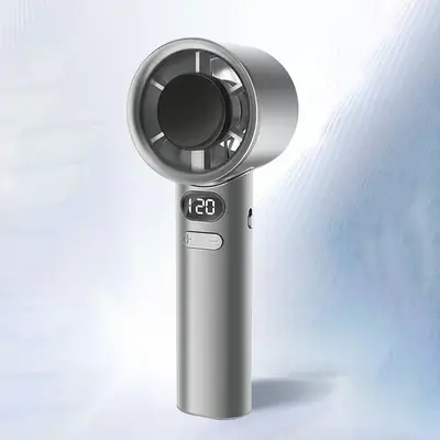 USB Rechargeable Fan, Continuously Variable Speed Fans, Handheld Portable Fan with Digital Display, Muted Handheld Fan Porta...