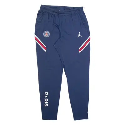AIR JORDAN PSG Mens Joggers Blue Tapered M W26 L27