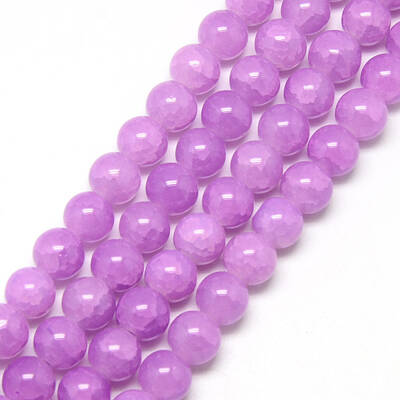 Baking Painted Crackle Glass Beads Strands