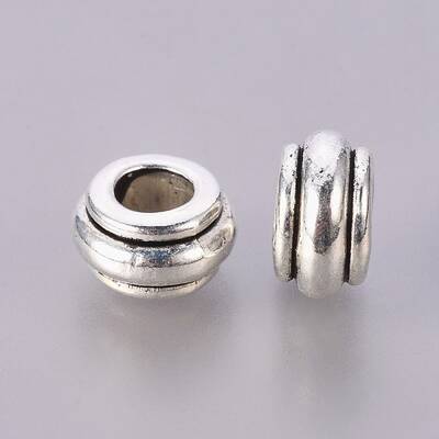 Metal European Large Hole Beads