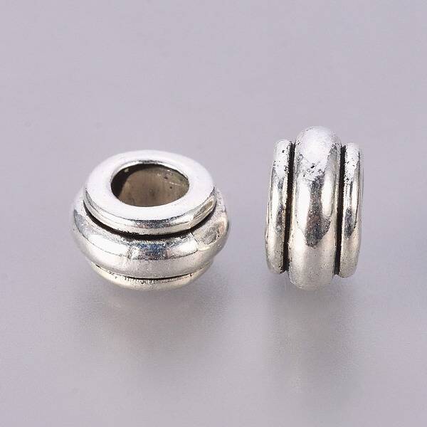 Metal European Large Hole Beads