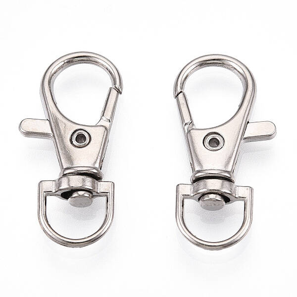 Alloy Swivel Lobster Claw Clasps