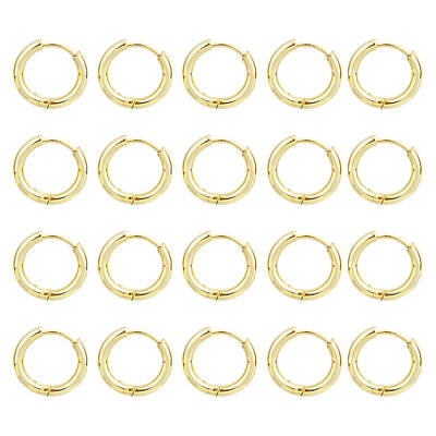 20Pcs Stainless Steel Huggie Hoop Earrings