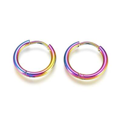 304 Stainless Steel Huggie Hoop Earrings