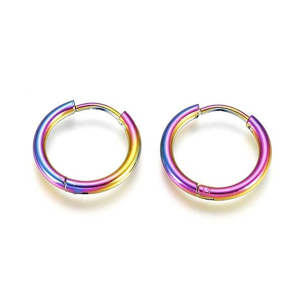 304 Stainless Steel Huggie Hoop Earrings