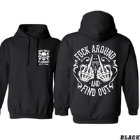 Gen X 100% Gen X Hoodie - Bold Skull and Fist Design with \