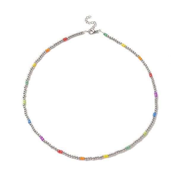 Glass Seed Beaded Necklaces for Women