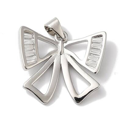 Rack Plating Brass Micro Pave Cubic Zirconia Pendants