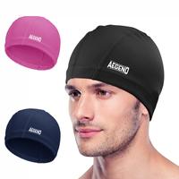 Aegend 1 Pack High Elasticity Fabric Breathable Cloth Swim Cap with Silicone Waterproof Layer Keep Hair Dry for Women Men You...