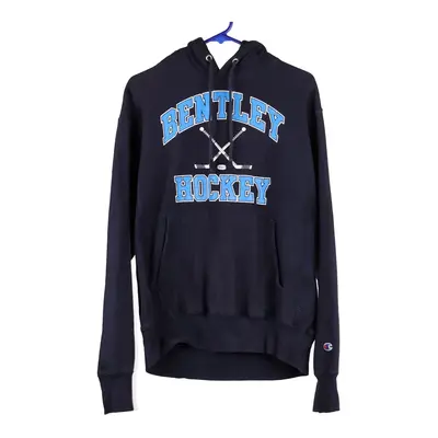 Bentley Hockey Reverse Weave Champion Hoodie - Medium Navy Cotton