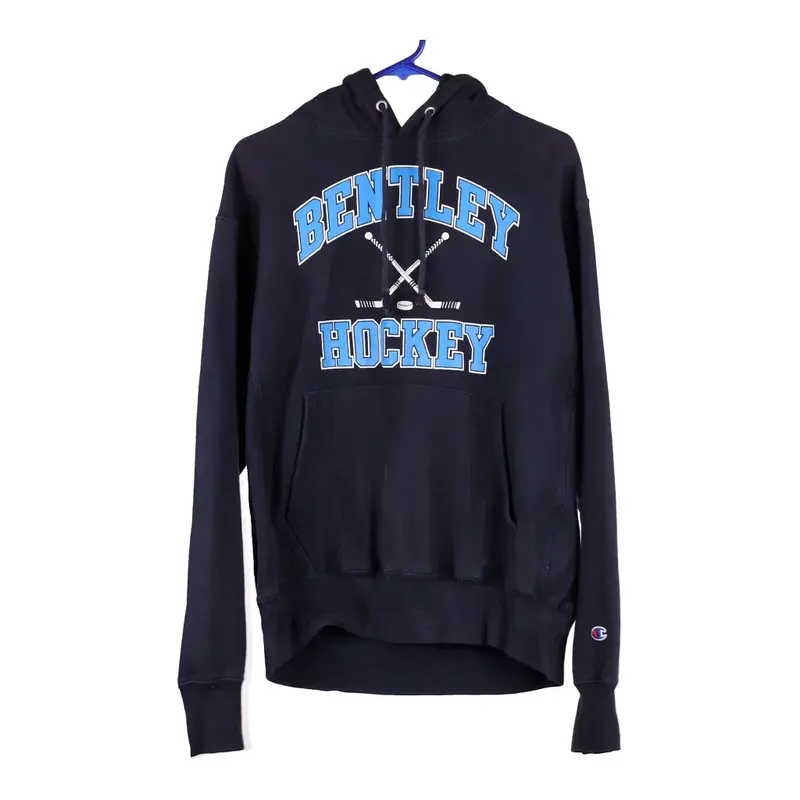 Bentley Hockey Reverse Weave Champion Hoodie - Medium Navy Cotton