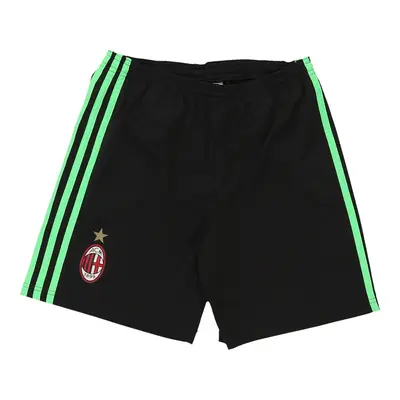 Age 11-12 A.C. Milan Adidas Football Tracksuit - Medium Black Polyester