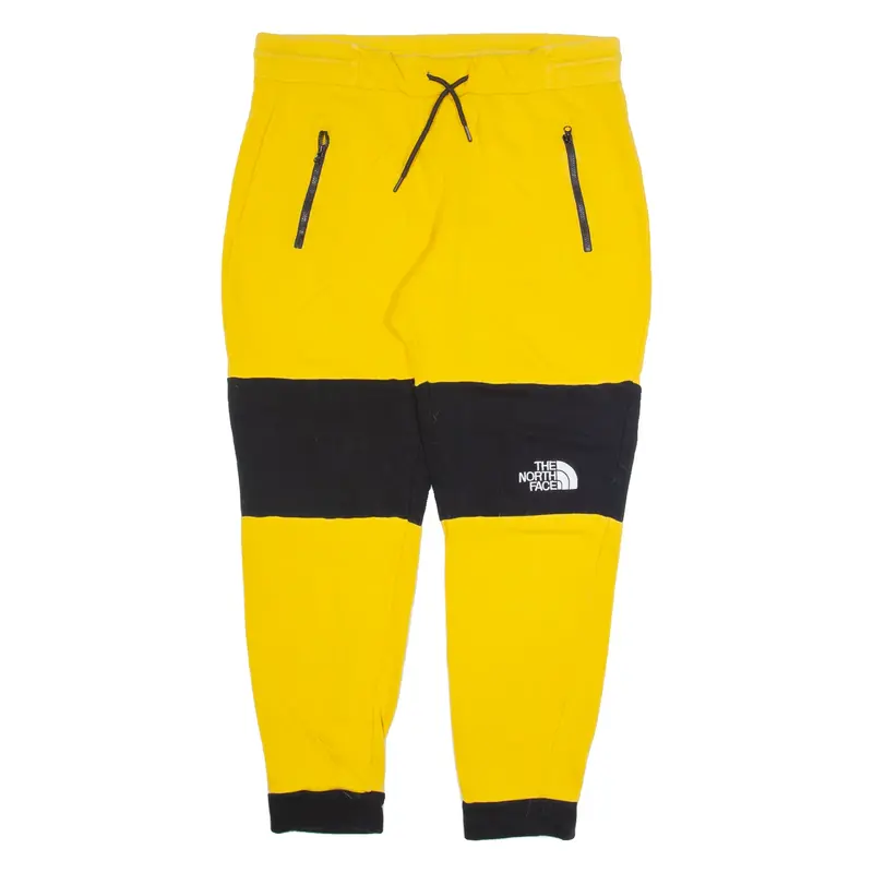 THE NORTH FACE Mens Joggers Yellow Tapered XL W36 L30