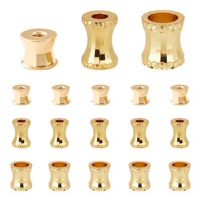 18Pcs 3 Style Brass Beads