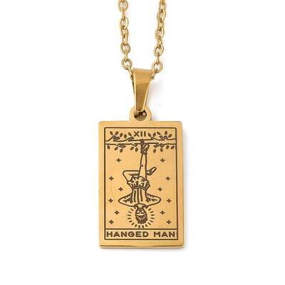 Tarot Theme 304 Stainless Steel Pendant Nacklaces For Women
