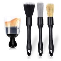 Car Interior Cleaning Brush Set, 4 PCS Professional Soft Dust Remover & Clean Brushes for Auto/Wheel/Vents/Seat/Furniture, Sp...