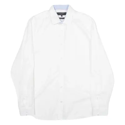 TED BAKER Regular Fit Mens Shirt White Long Sleeve M
