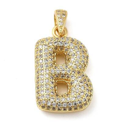 Brass Micro Pave Cubic Zirconia Pendants