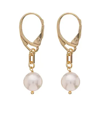 Alisia Orecchini Pendenti Placcati Oro Con Vera Perla Al2484.01.000