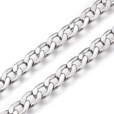 Tarnish Resistant 304 Stainless Steel Cuban Link Chains