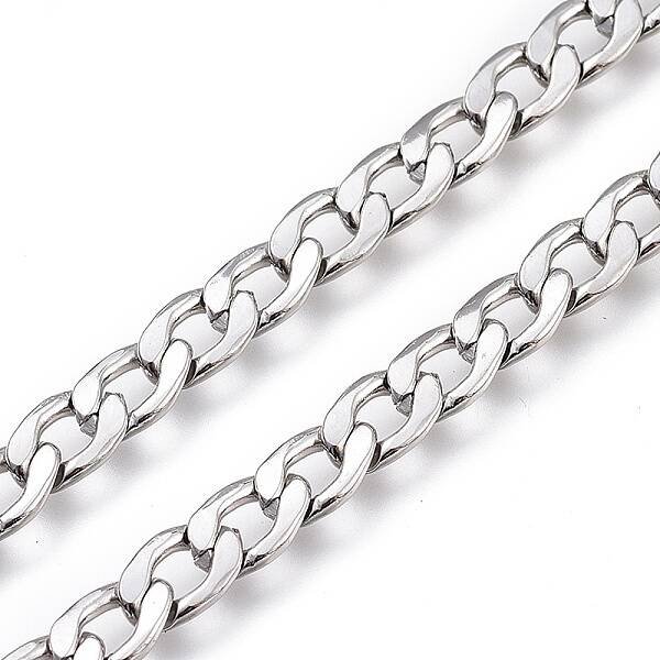 Tarnish Resistant 304 Stainless Steel Cuban Link Chains