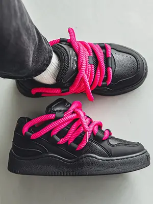 Men's 1 Pair Minimalist Casual Patched Design Round Toe Skate Shoes, Fashionable Lace Up Breathable Mid Heel Skate Shoes For ...