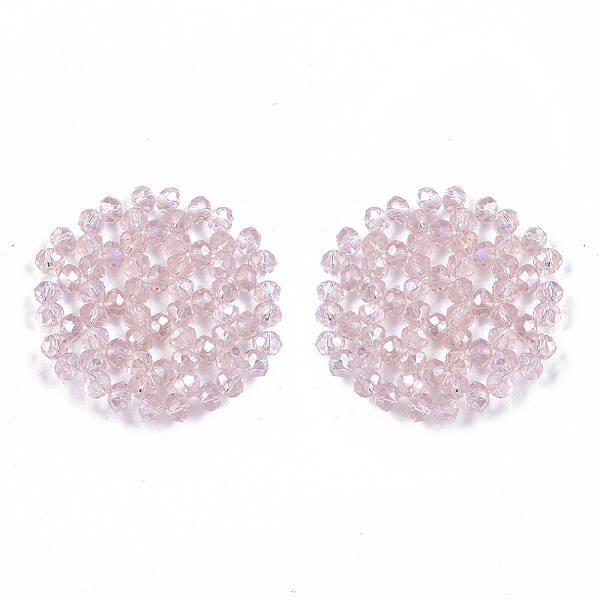 Plating Acrylic Woven Beads