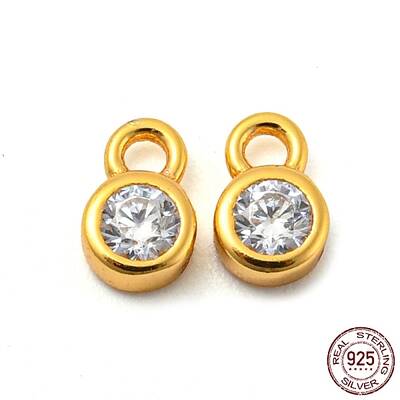 Real 18K Gold Plated 925 Sterling Silver Charms