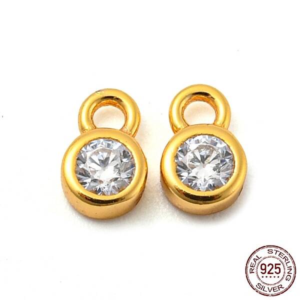 Real 18K Gold Plated 925 Sterling Silver Charms