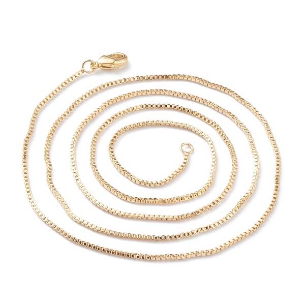 Brass Box Chain Necklace Making