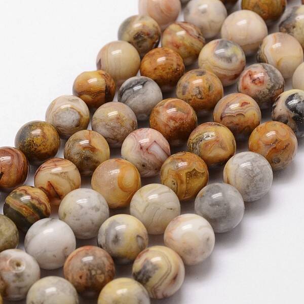 Natural Crazy Lace Agate Beads Strands