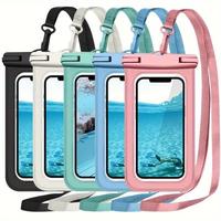 Waterproof Phone Bag, 1 Count Universal Large Capacity Phone Case with Lanyard, Swimming Phone Bag, Phone Accessories for Swi...