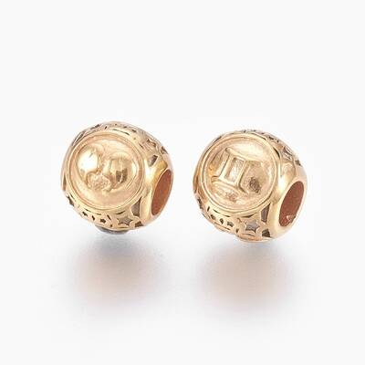 316 Surgical Stainless Steel European Beads