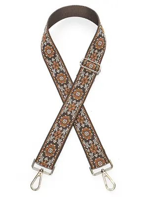 Women's Boho Style Ethnic Pattern Bag Strap, Vintage Trendy Detachable Bag Strap, Chic Retro DIY Bag Accessories