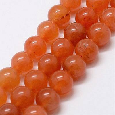 Natural Red Aventurine Bead Strands