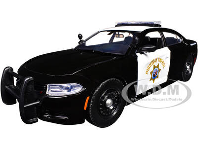 2023 Dodge Charger Pursuit Police Car California Highway Patrol Black and White Law Enforcement and Public Service Series...