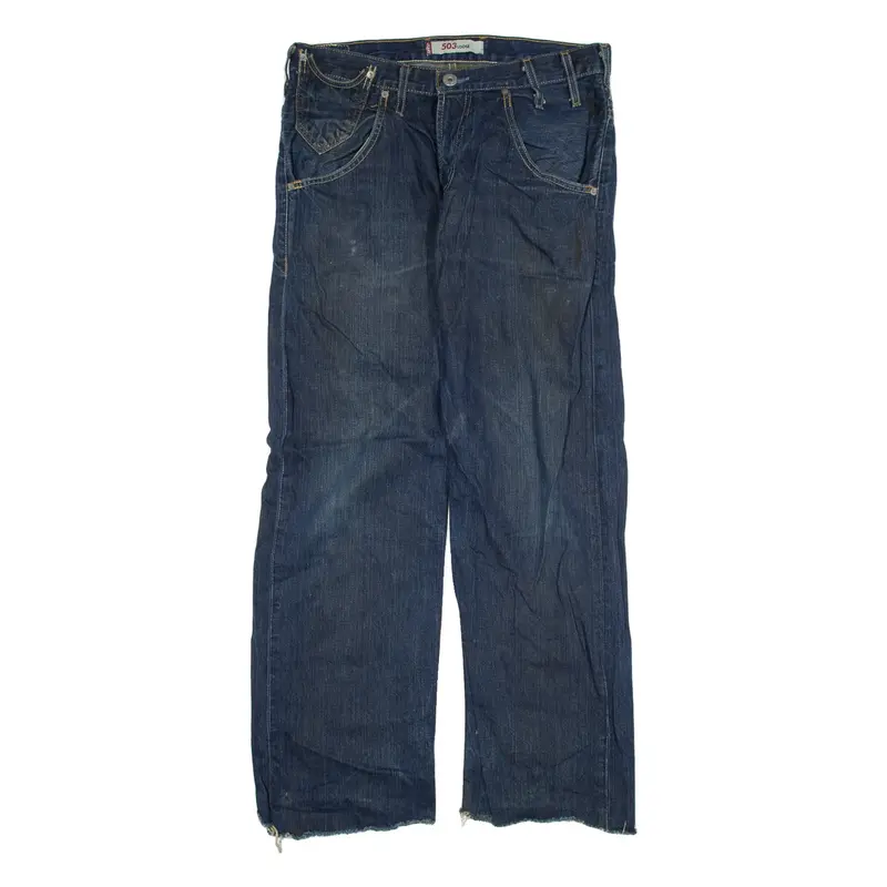 LEVI'S 503 Jeans Mens Blue Loose Straight W34 L28