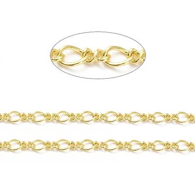 Rack Plating Brass Figaro Chains