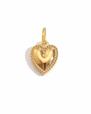 Cute Heart Charm | Metal Color: Gold