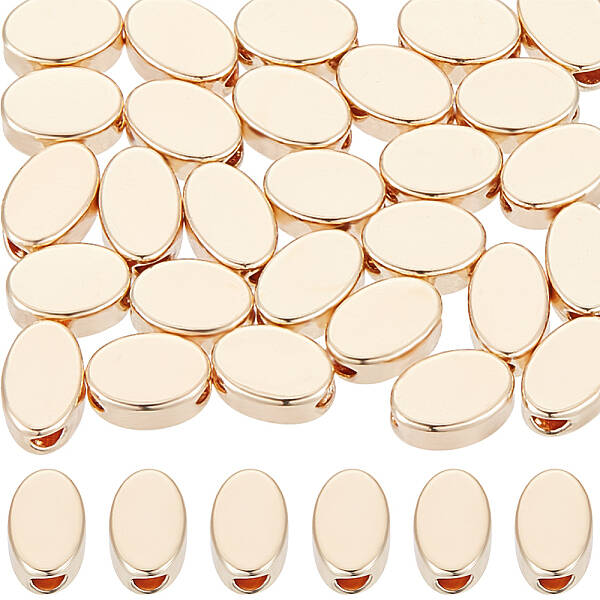 40Pcs Long-Lasting Plated Brass Beads