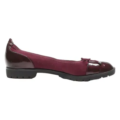 MARCO TOZZI Ballet Shoes Maroon Suede Womens UK 7