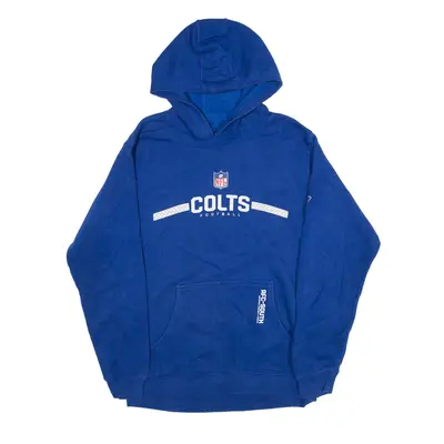 REEBOK NFL Indianapolis Colts USA Hoodie Blue Pullover Boys L