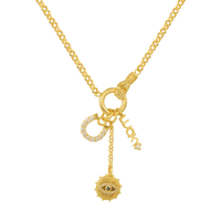 Evry Jewels Anastazia's Luck Charm Necklace for Women – Horseshoe, Evil Eye, and Lucky Charm Pendant Necklace – Available...