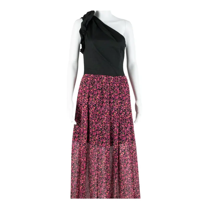 ALL SAINTS Short Mini Skirt Pink Floral Womens UK 10