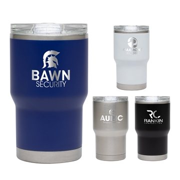 24 Promotional Atlas 12 oz Double Wall Travel Tumbler - Stainless ...
