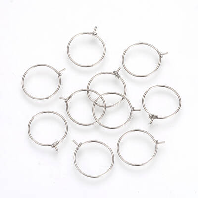 Tarnish Resistant 304 Stainless Steel Hoop Earrings